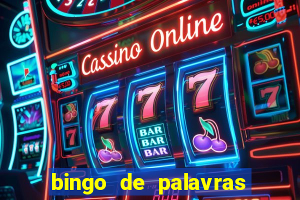 bingo de palavras cha de bebe